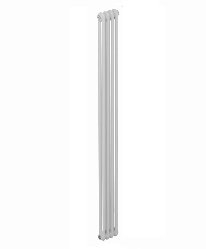 Трубчатый радиатор Rifar Tubog 2180/4 секции, с боковым подключением, цвет белый