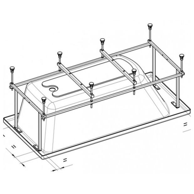 Монтажный комплект к акриловой ванне Roca Line 150x70 (ZRU9302983)